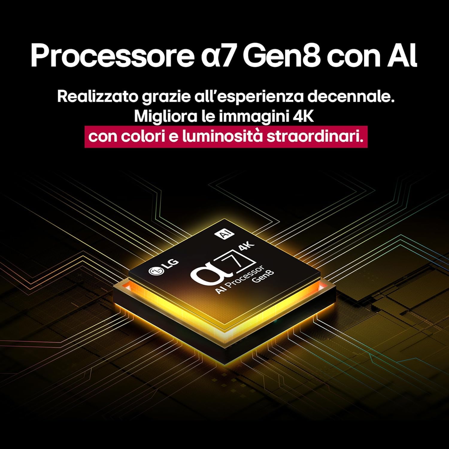 LG QNED AI QNED84 TV 75 pollici, Smart TV 4K, Processore α7 Gen8, Dynamic QNED Color, Design Ultra Slim, webOS con AI e telecomando puntatore AI, Gaming con VRR 4K@60Hz, 75QNED84A6C 2025