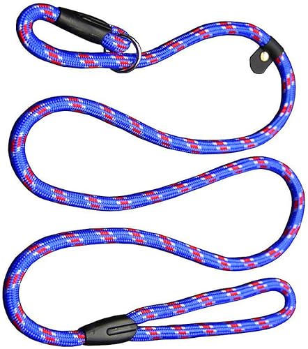 yueton mascota perro Correa de Nylon cuerda ajustable Loop Slip Lead