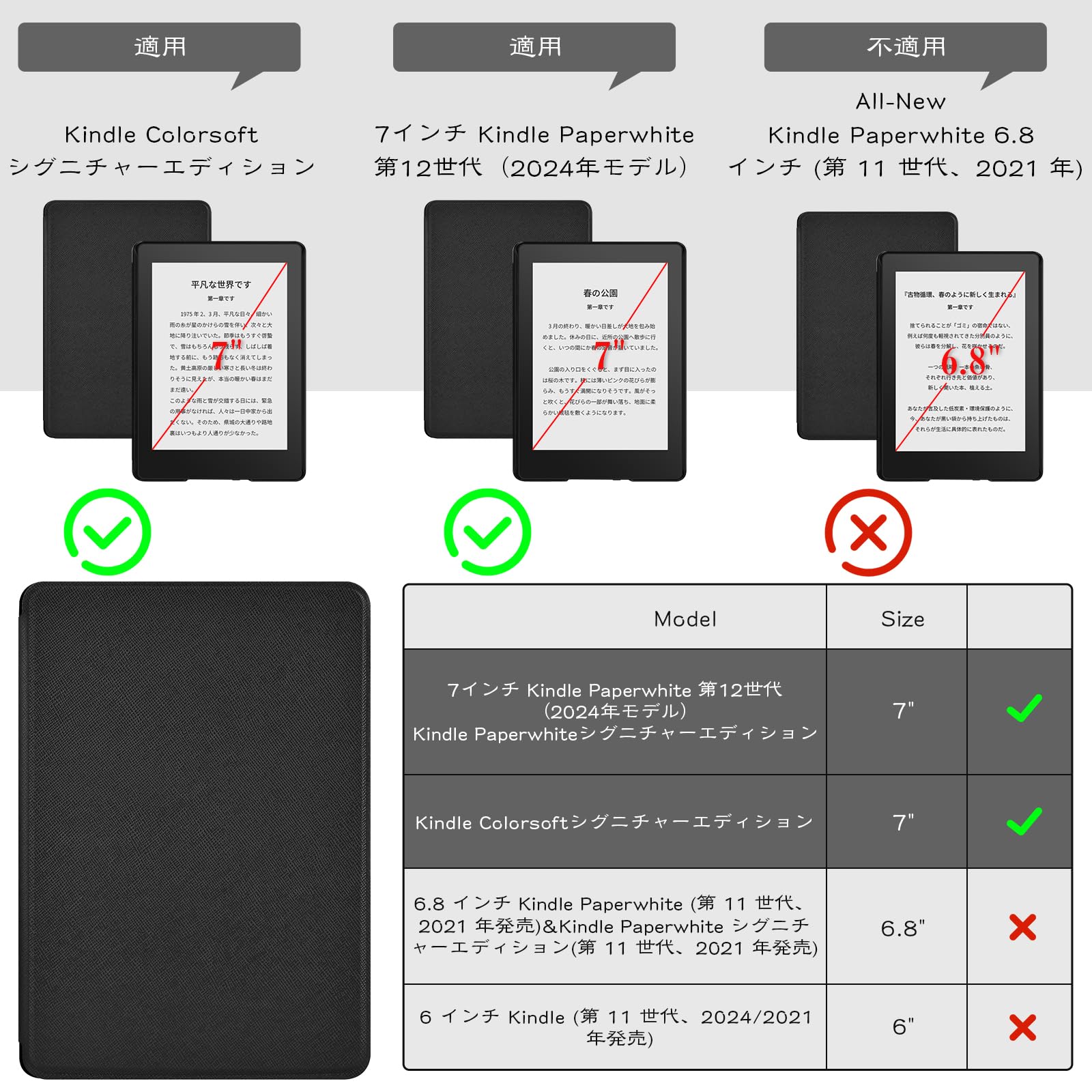 Amazon.co.jp: Fintie for Kindle Paperwhite ケース 2024 第12世代