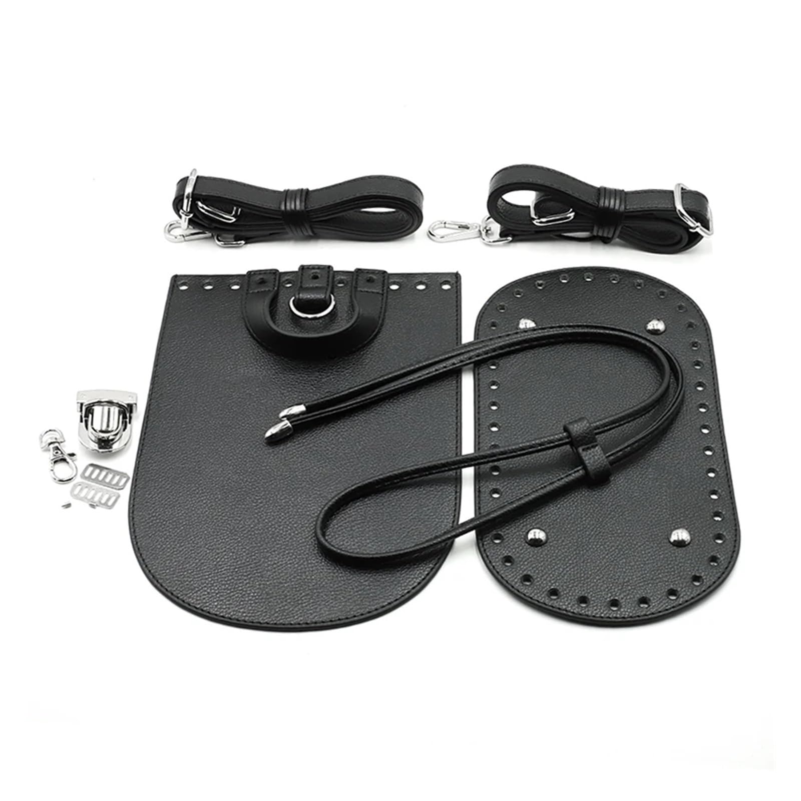 Kit De FabricacióN De Bolsos De Hombro Juego de 7 piezas de accesorios de cubierta de solapa inferior de bolso hecho a mano for bolsos, correas de hombro for bolsos DIY, bolsos cruzados Para Hacer Bol