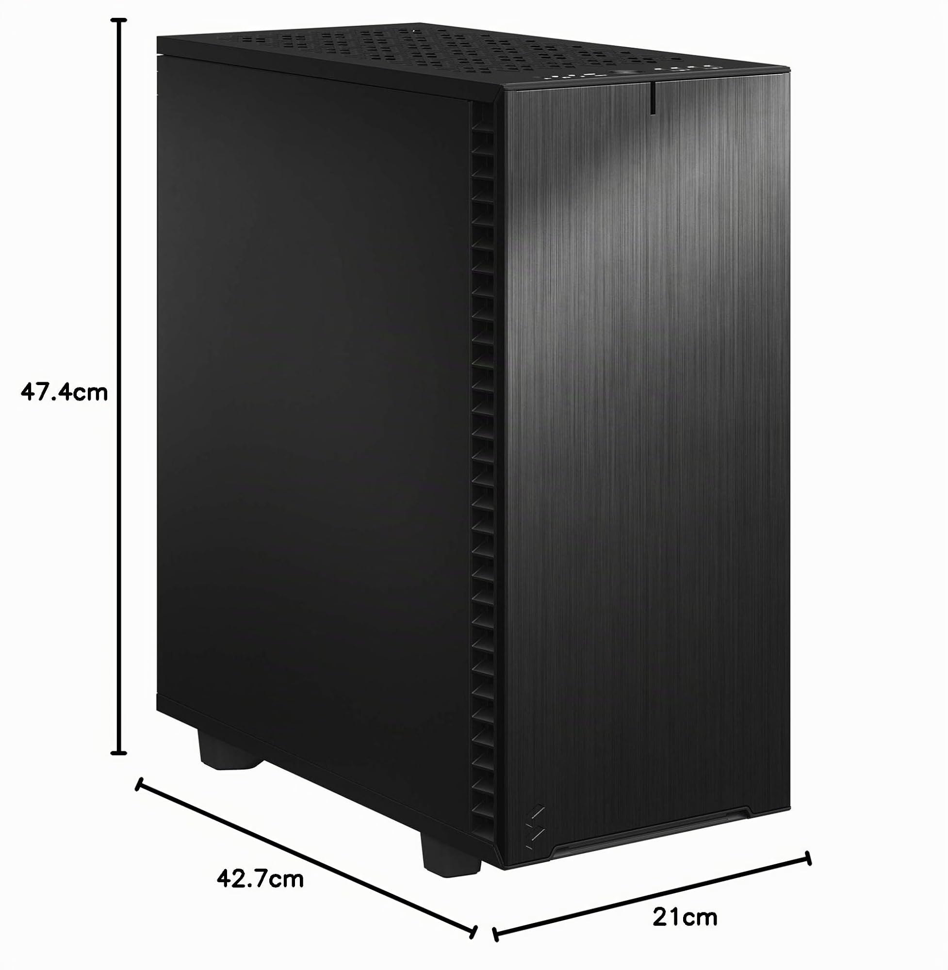 Fractal Design Define 7 Compact Black Brushed Aluminum/Steel ATX Compact Silent Mid Tower Computer Case
