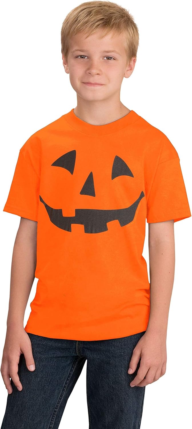 Miniatura 2 de Jack O Lantern Pumpkin Youth T-ShirtEasy Halloween Costume Fun Tee