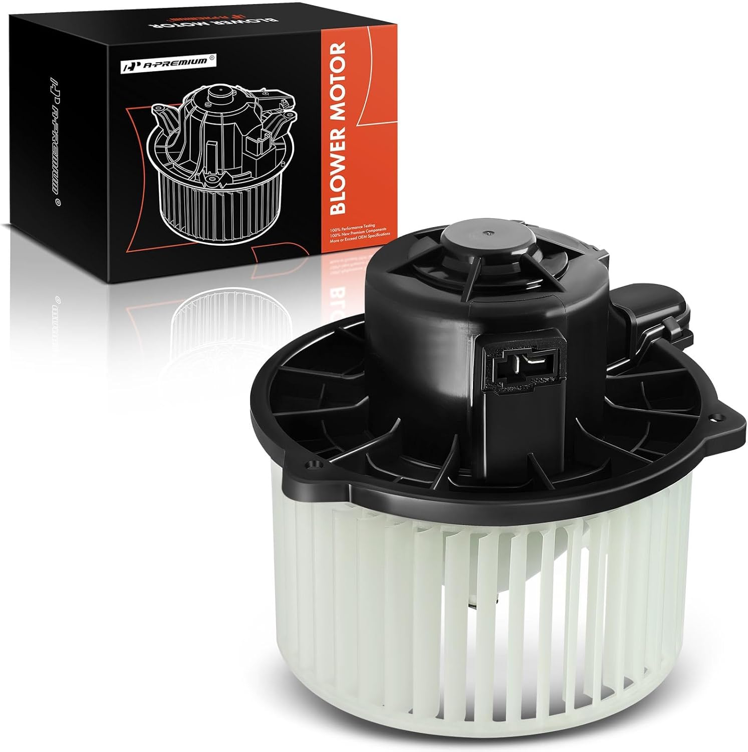 A-Premium Front HVAC Heater Blower Motor Compatible with Hyundai Sonata 2006-2010, Accent 2003-2011, Tucson 2005-2009, Azera 2006-2011, Entourage & Kia Optima, Sedona, Magentis, with Fan Cage