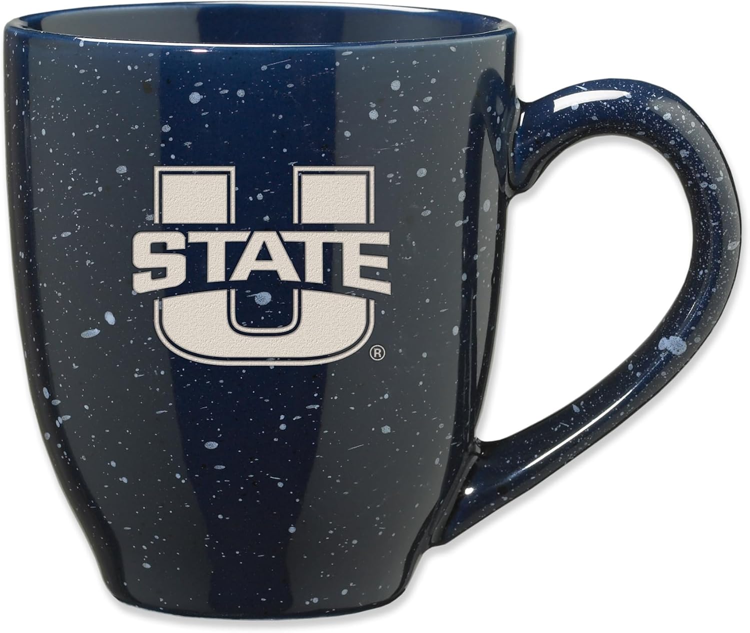 Rico Industries NCAA 16 oz Team Color Laser Engraved Speckled Ceramic Coffee Mug (T & U Schools)