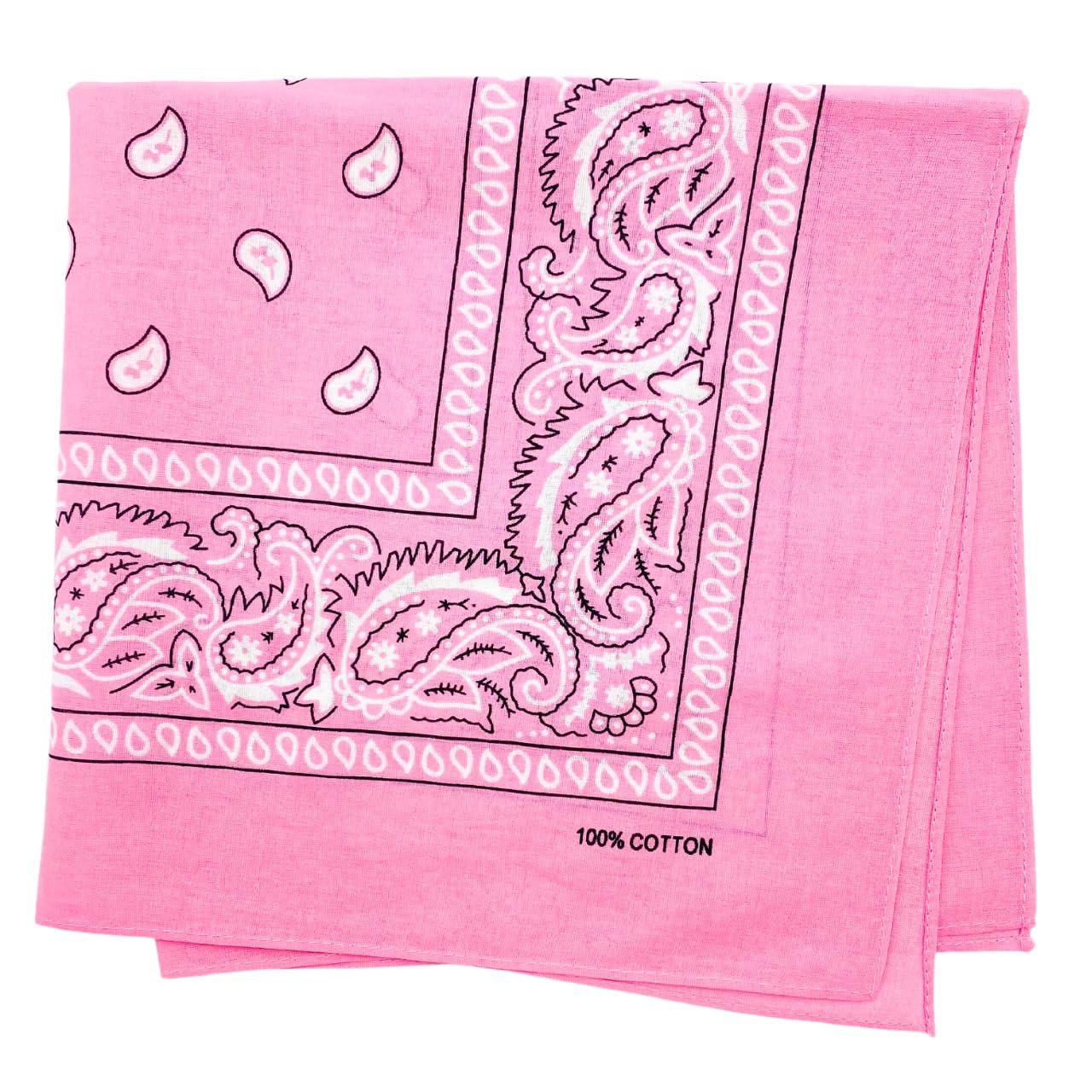MDSTYLE 6 bandanas 100% algodón de 22 x 22 pulgadas para hombres y mujeres, pañuelo de cachemira, diadema, bufanda