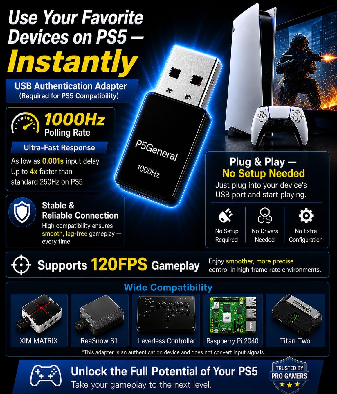 Besavior Emulador adaptador USB conversor Besavior P5General para
