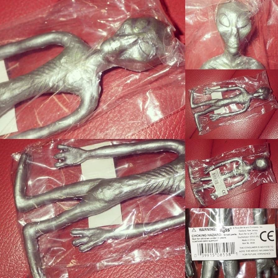 Amazon.co.jp: 90'S RUSS 宇宙人 クネクネ人形 4 グレイ エイリアン