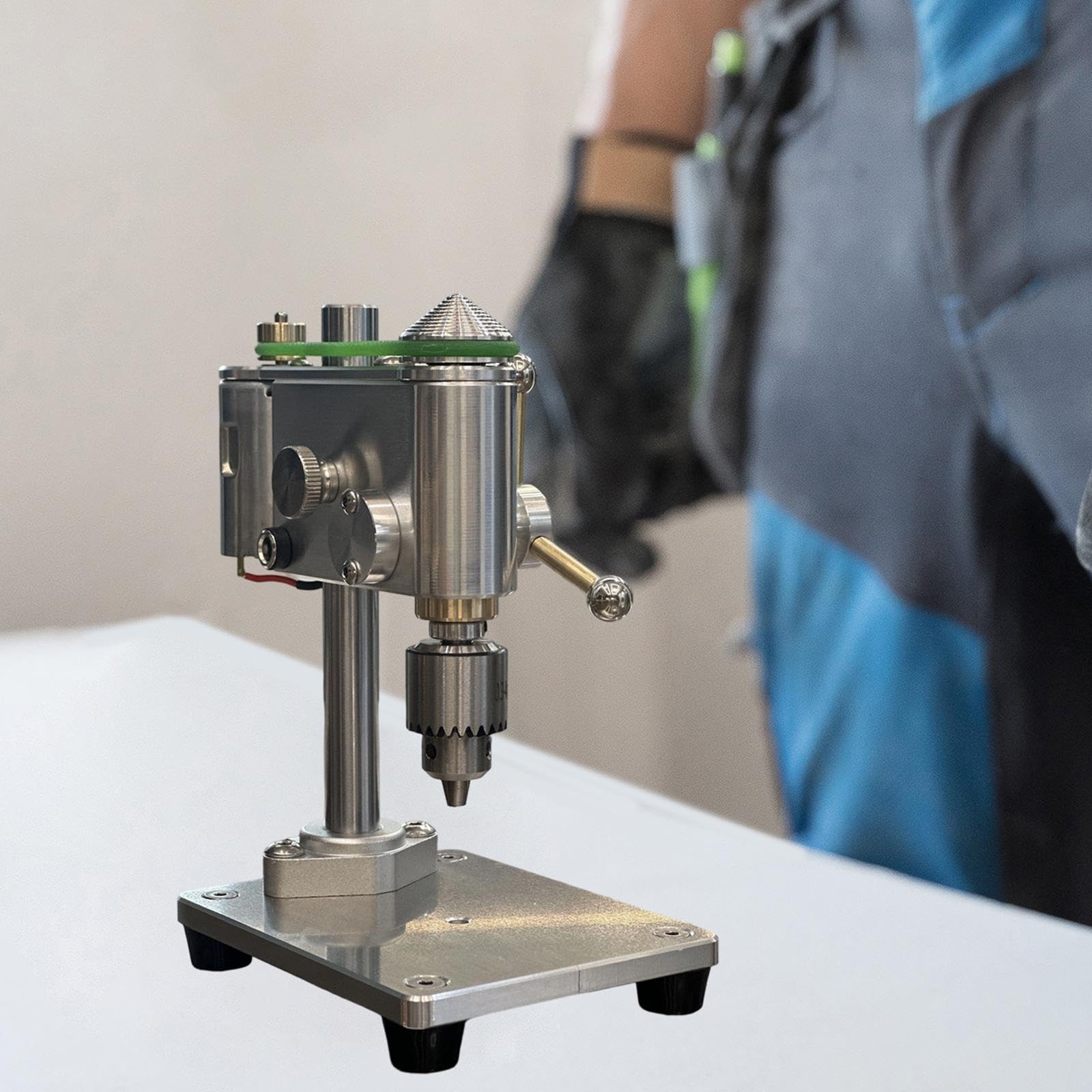 KESOTO Mini Taladro de Banco, Fresadora de Mesa, Herramienta Multifuncional Portátil para Manualidades Y de Gran Fiabilidad.