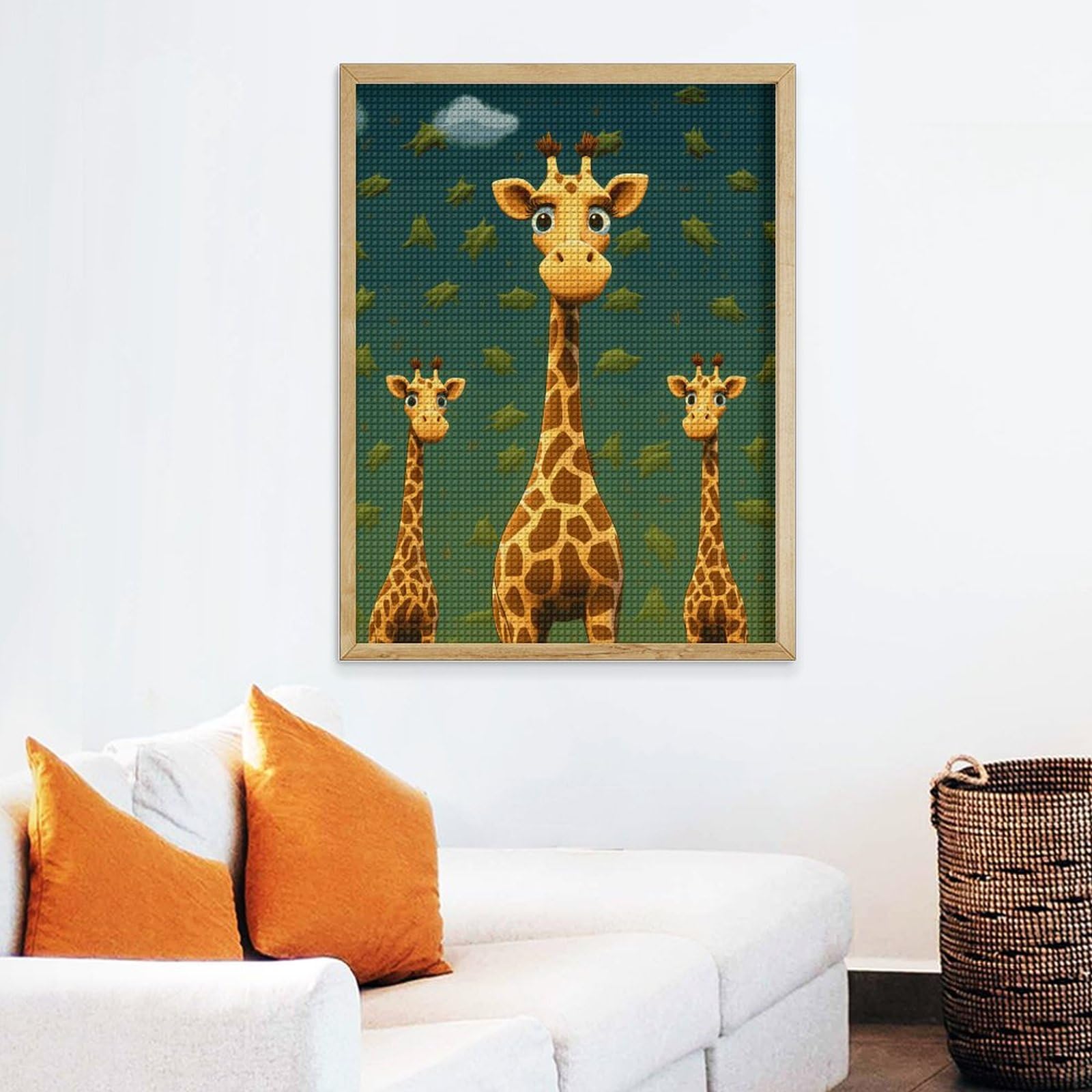 Auremi 5D Diamond Painting Kit – Colorful Giraffe Full Drill DIY Art For Adults Beginners - View #3