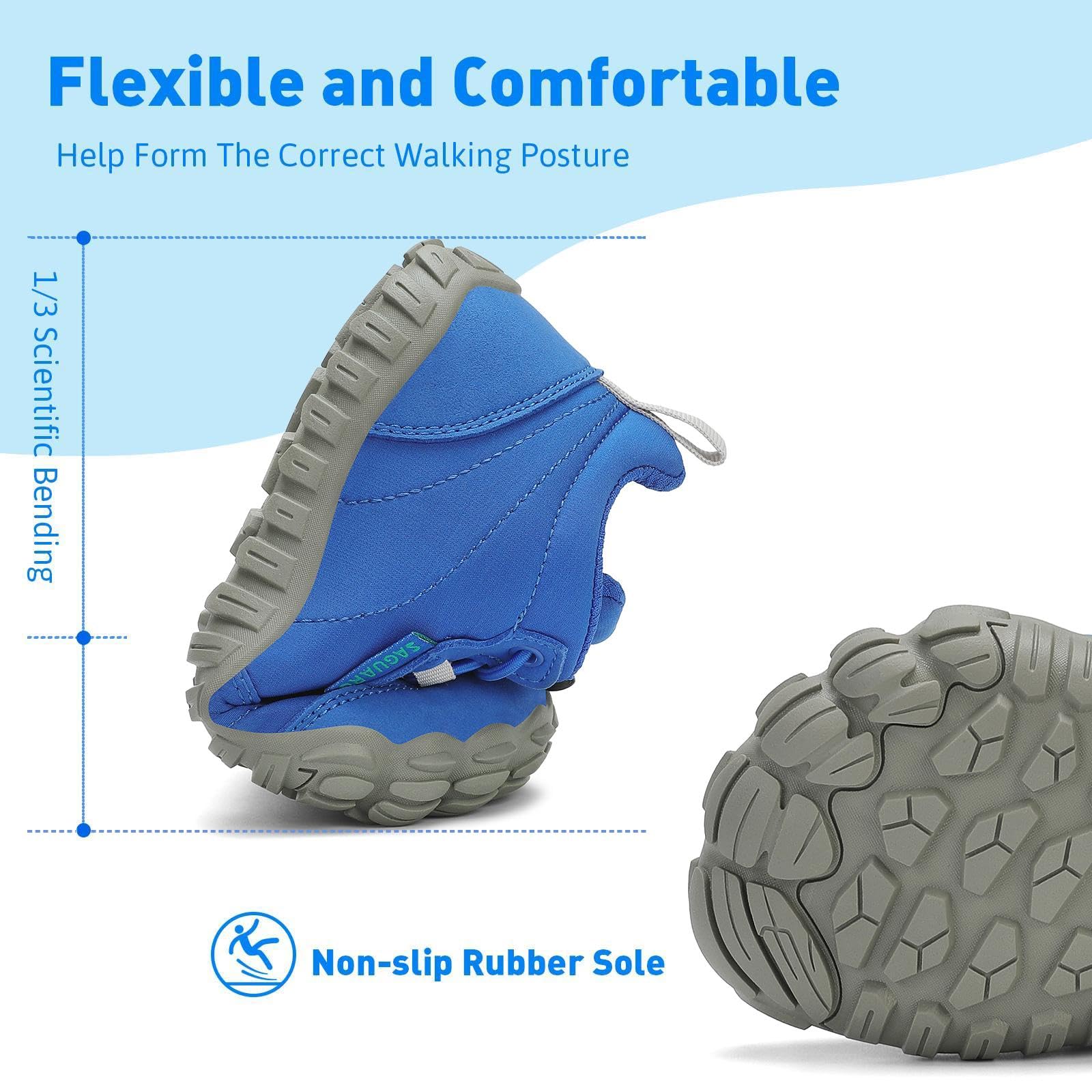 SAGUARO Bambini Scarpe a Piedi Nudi Scarpe da Trail Running Barefoot Minimaliste Sneakers Leggere Respirabile Gr.26-36
