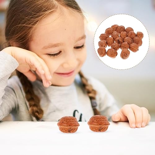 Miniatura 3 de 20 piezas de nogal artificial de simulación de nogal modelos de mercado de alimentos modelo de fotos decoración de mesa de comedor para el hogar