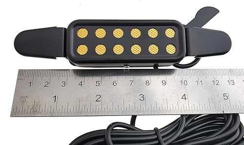 Miniatura 2 de teisco del Rey (TM) -style "El oro Foil" clip-in Pickup magnético con cable de AMP