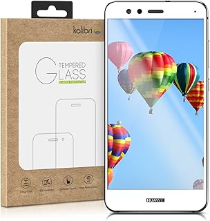 kalibri Protector de Pantalla para Huawei P10 Lite - Cristal Templado [3D] Curvado para Pantalla en [Blanco]