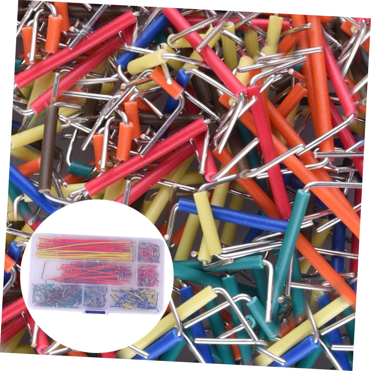 Healeved 1680pezzi Jumper Wire Preformati Con Lunghezze Per Breadboard Kit Elettrici Saldabili Facili Da Usare e Riutilizzabili Compatibili Con Circuiti e Prototipi