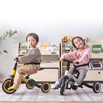 Amazon | Luckystore新型 子供用三輪車 5in1 2-6歳子供用 大径