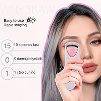 Vista 4 de Rizadores de pestañas calentados, rizador de pestañas eléctrico de mano, herramienta de rizado de pestañas, herramientas de maquillaje de pestañas