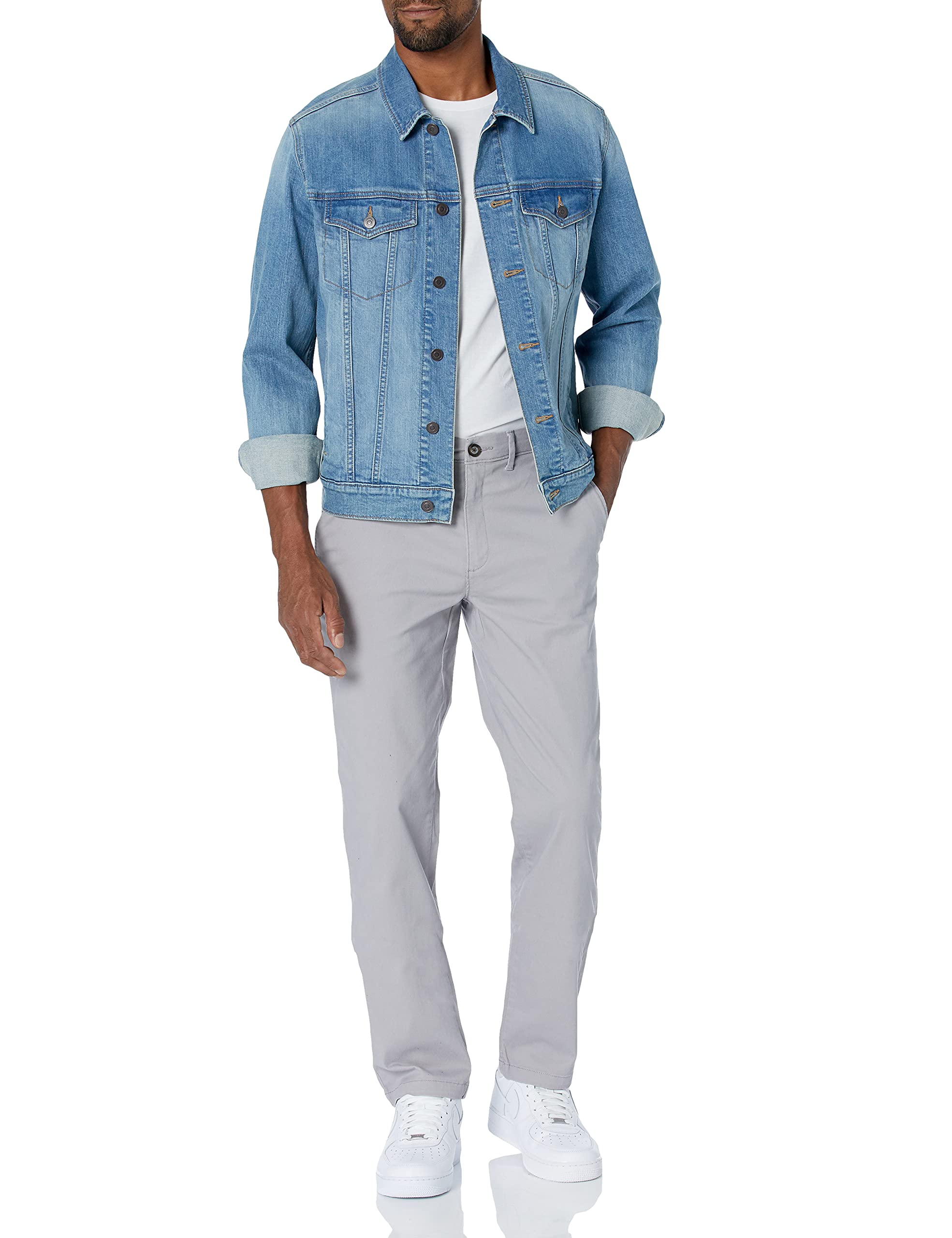 Amazon Essentials Skinny-Fit Casual Stretch Chino Trouser Uomo
