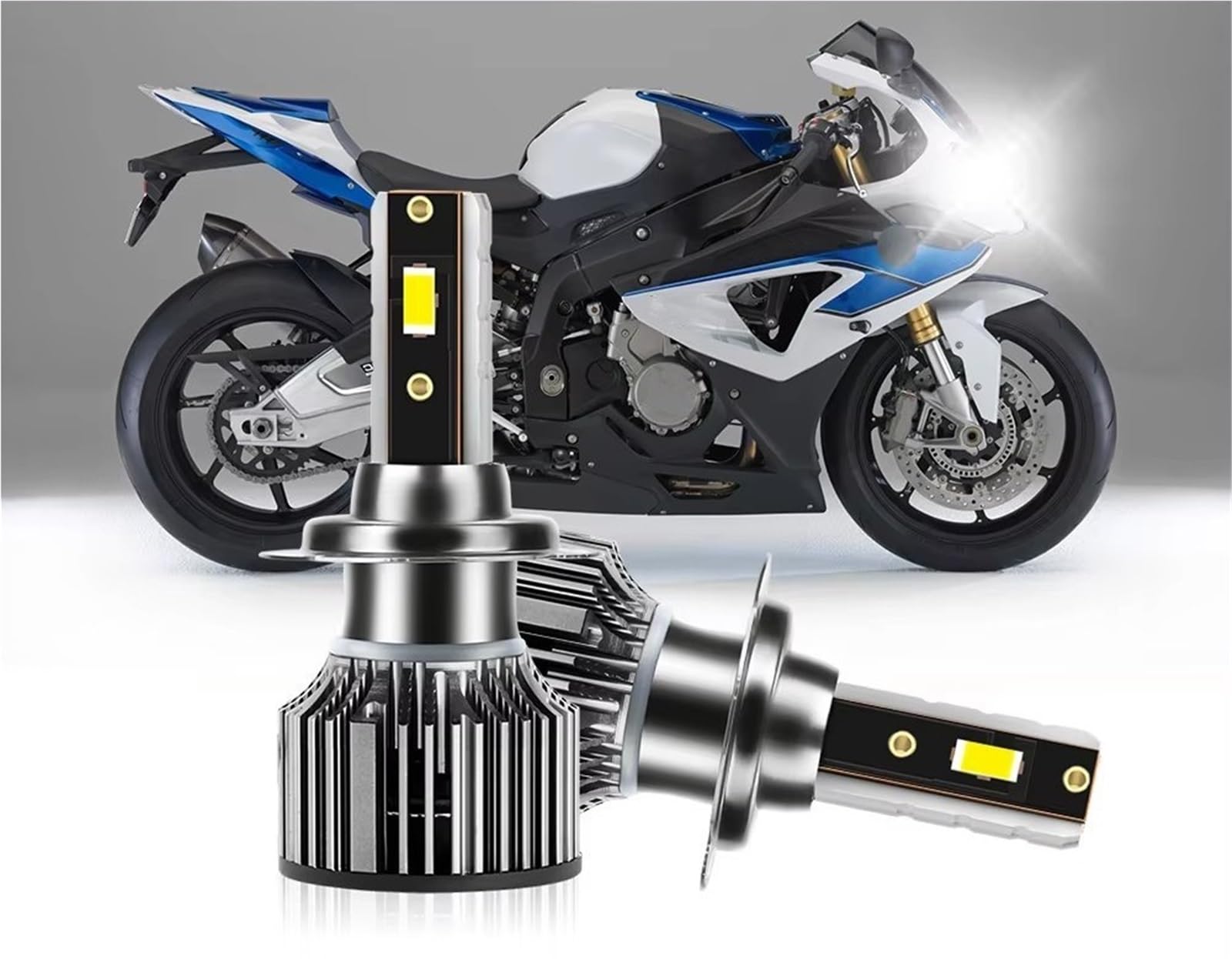 para HP4 1000 (K10) 2012 2013 2014 2015 2016 2017 2018 2019 2020 2021 2022 2023 H7 Bombillas De Faros LED para Motocicleta Faro Delantero Conjunto Lámpara Motocicleta