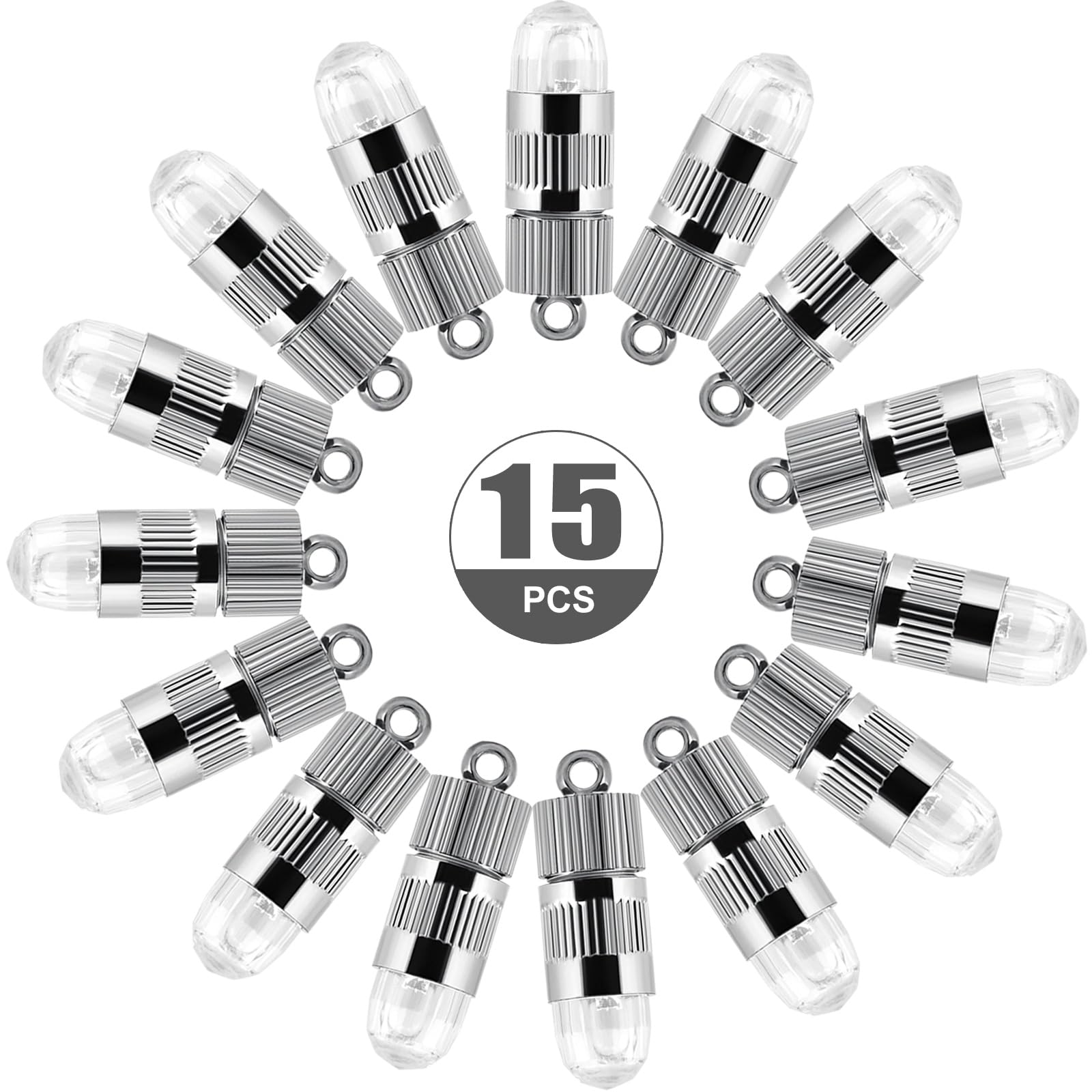 Lihao Non-Waterproof White Led Balloon Lights, Set Of 15 Mini Led Bulbs For Lantern Chinese Paper, Wedding Decoration, Party - Cool White