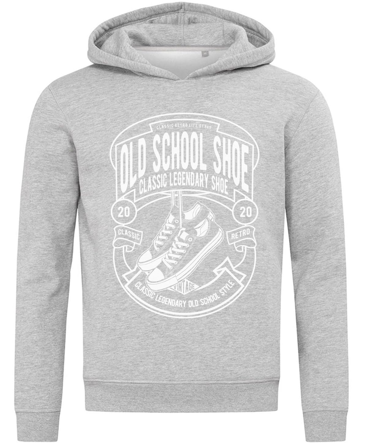 Old School Shoe Classic Legendary Shoe Sweat à capuche en coton mélangé Gris