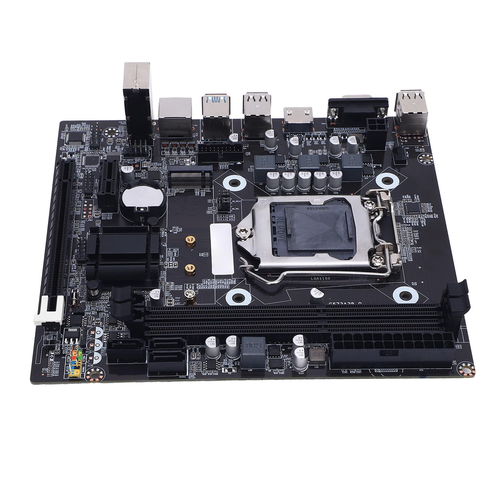 Scheda Madre da Gioco H81, Scheda Madre PC LGA 1150 ATX, Memoria DDR3 2x8GB M.2 NVME, NGFF SATA 3.0 6GB/S Pci E