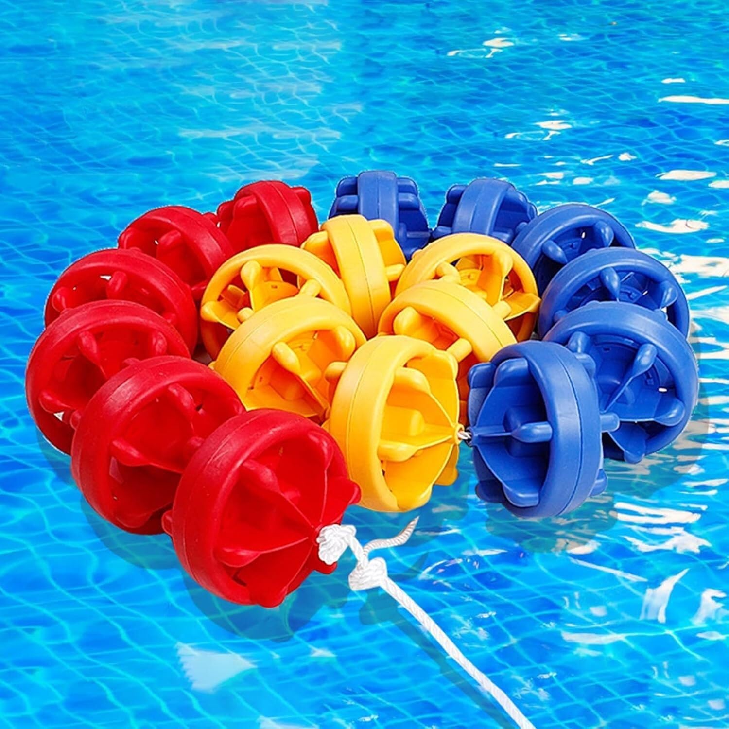 Corde de séparation de piscine 6m pour délimiter les zones de baignade en sécurité