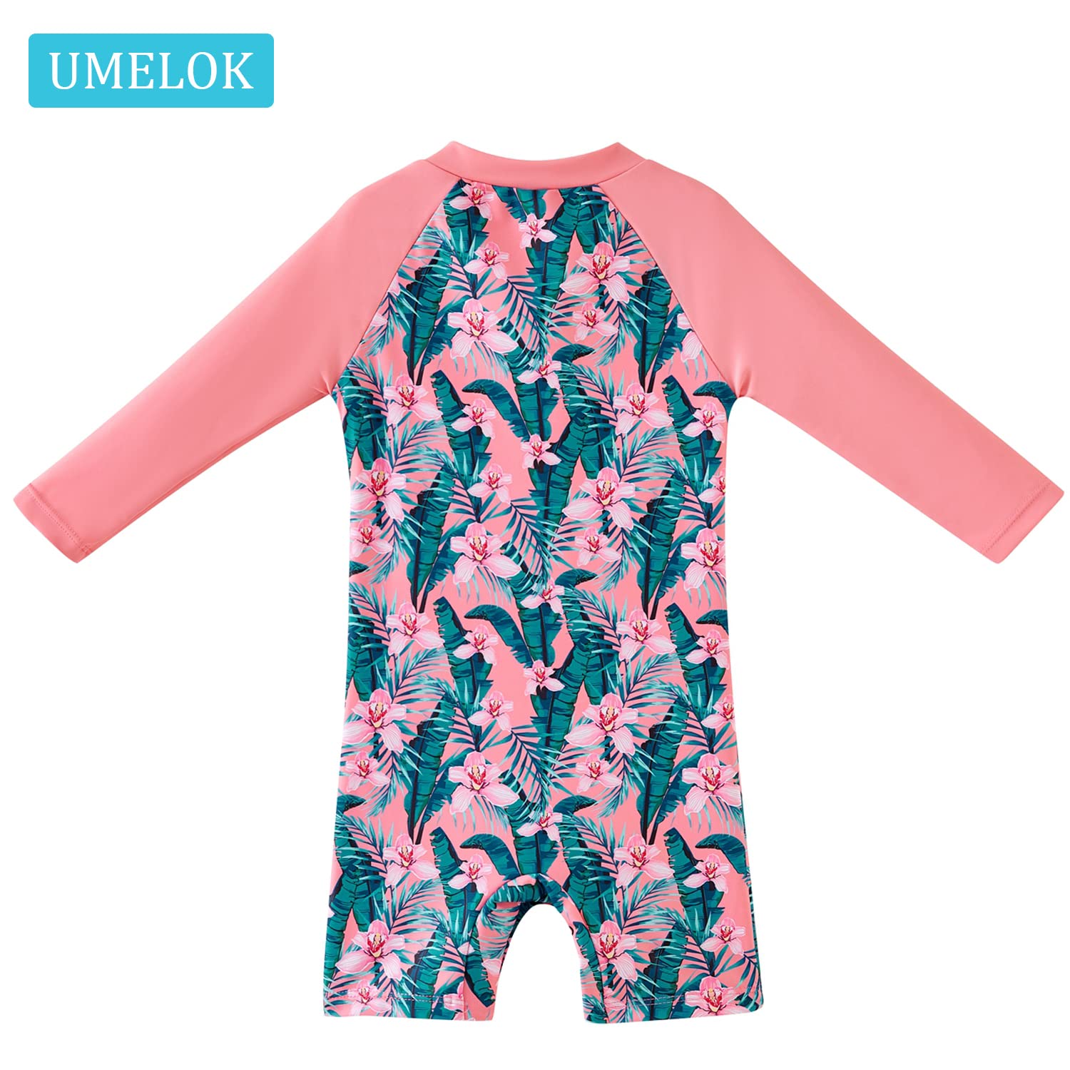 UMELOK Baby Badebekleidung Mädchen Badeanzug mit Sonnenhut UV Schutz