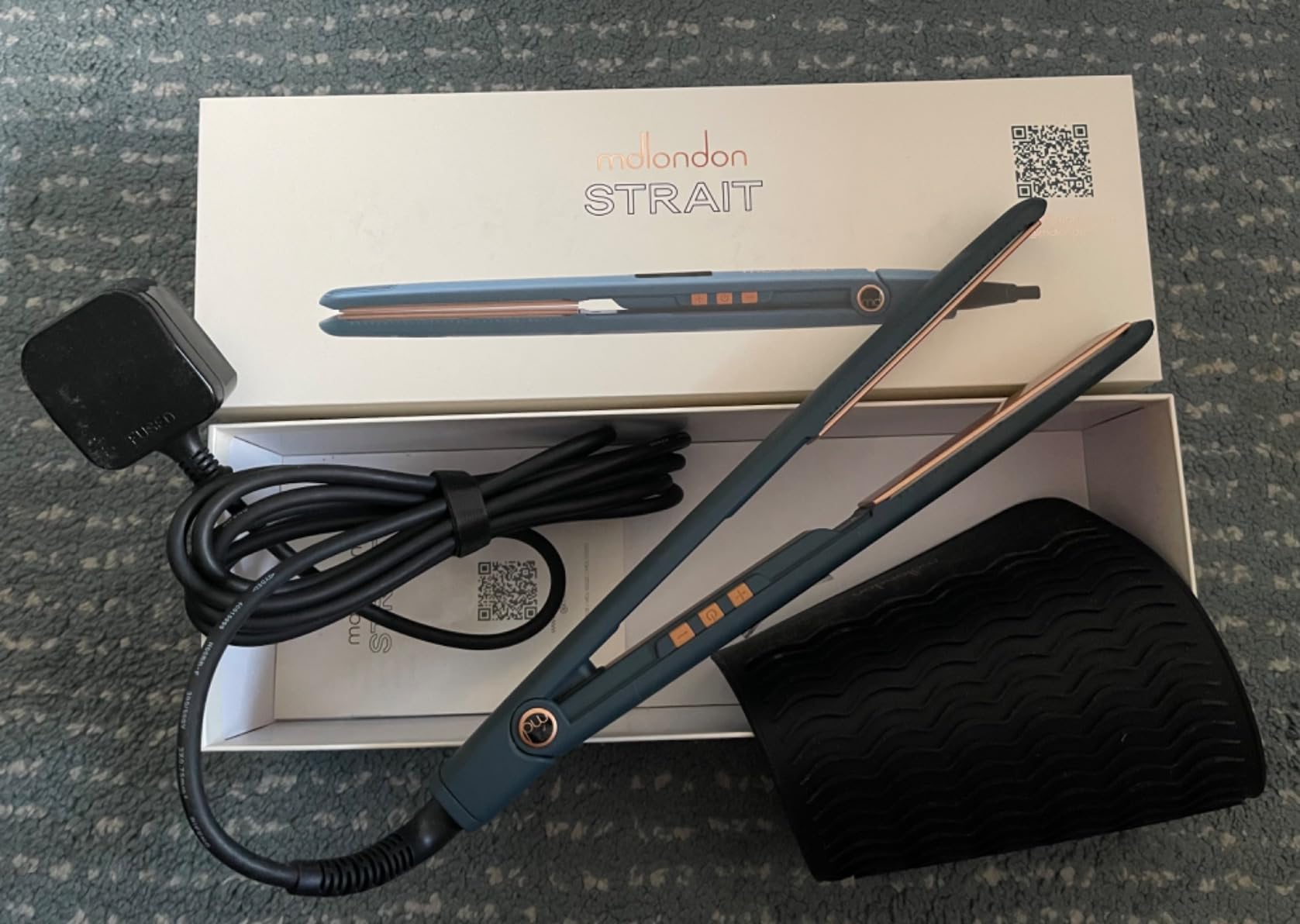 mdlondon STRAIT Ceramic Hair Straighteners (Olive Green), Professional