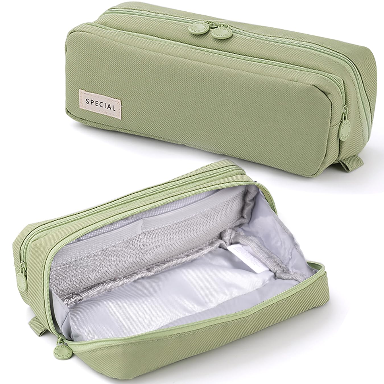KORSEEN Pencil Pen Case Large Capacity Pencil Pouches Bag with Extendable Big Compartments