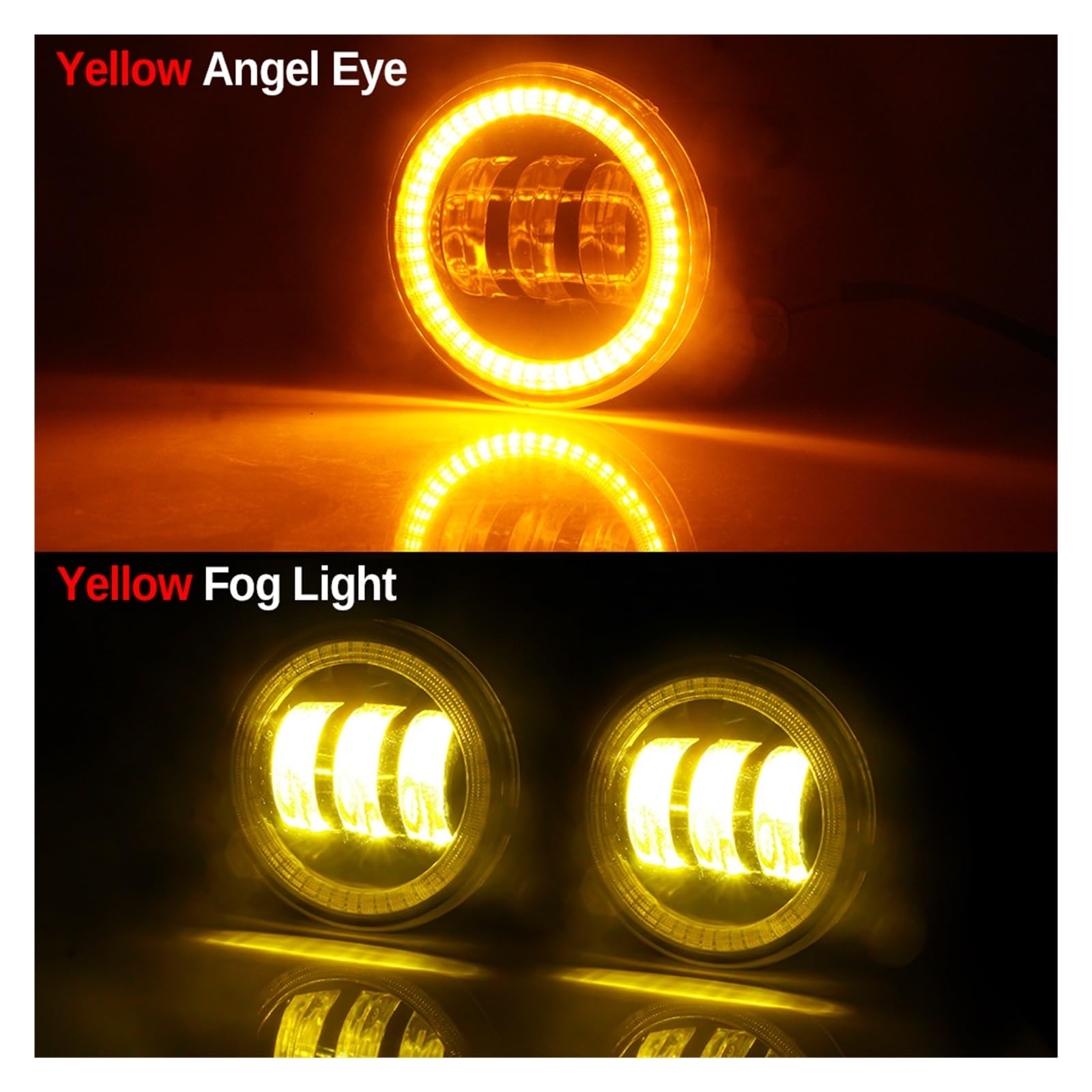 Antiniebla Delanteras 2 X Faros Antiniebla LED Tipo Ojo Ángel Para Subaru Para Forester Para WRX STI Para Impreza XV Para Outback Para Legacy 12 V