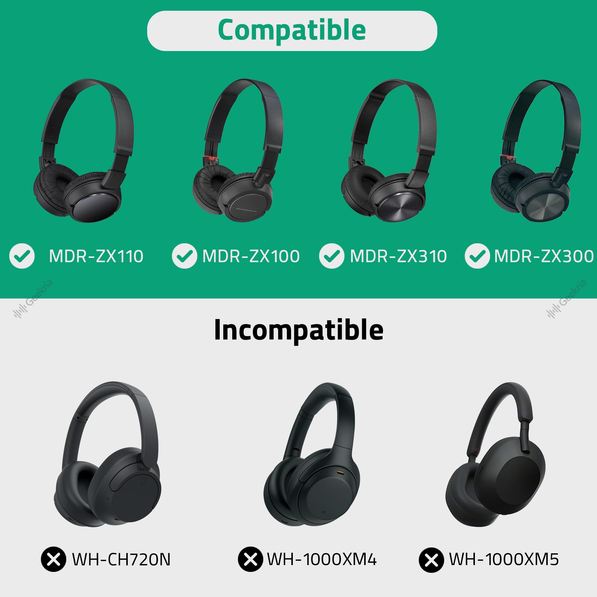 SONY ワイヤレスヘッドセット 収納ケース付き Amazon.co.jp: Geekria Shield ヘッドホンケース ソニー Sony MDR