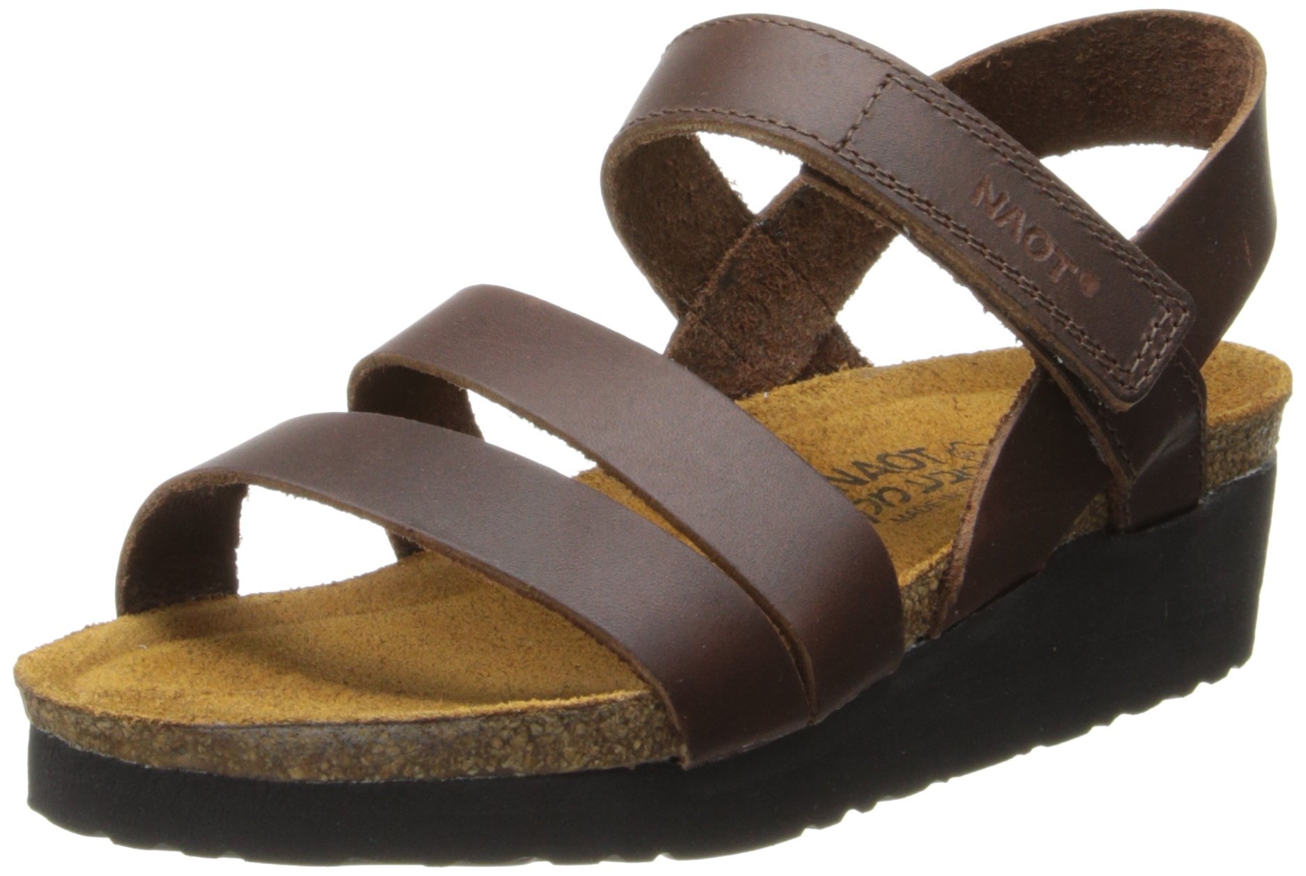 NAOTWomen's Kayla Wedge Sandal, Buffalo Leather, 7-7.5