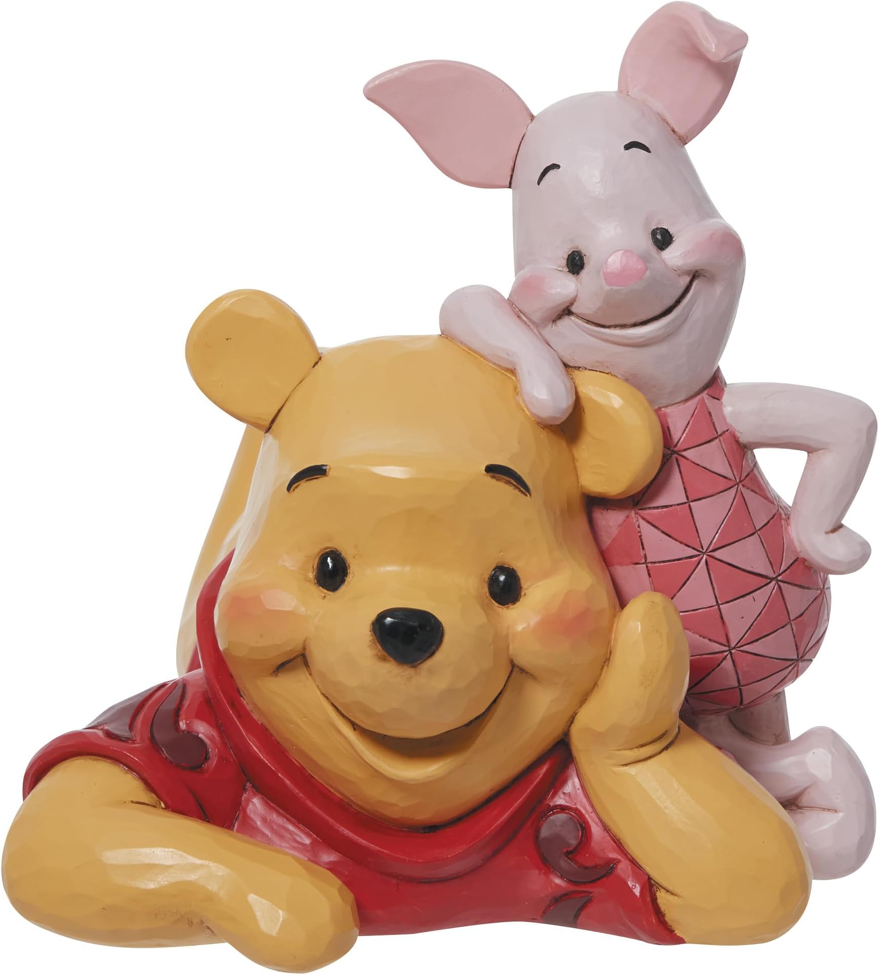 Enesco Jim Shore Disney Traditions Pooh and Piglet Figurine 5.2 Inch Multicolor, 5.5 In H X 5.25 In W X 7.5 In D