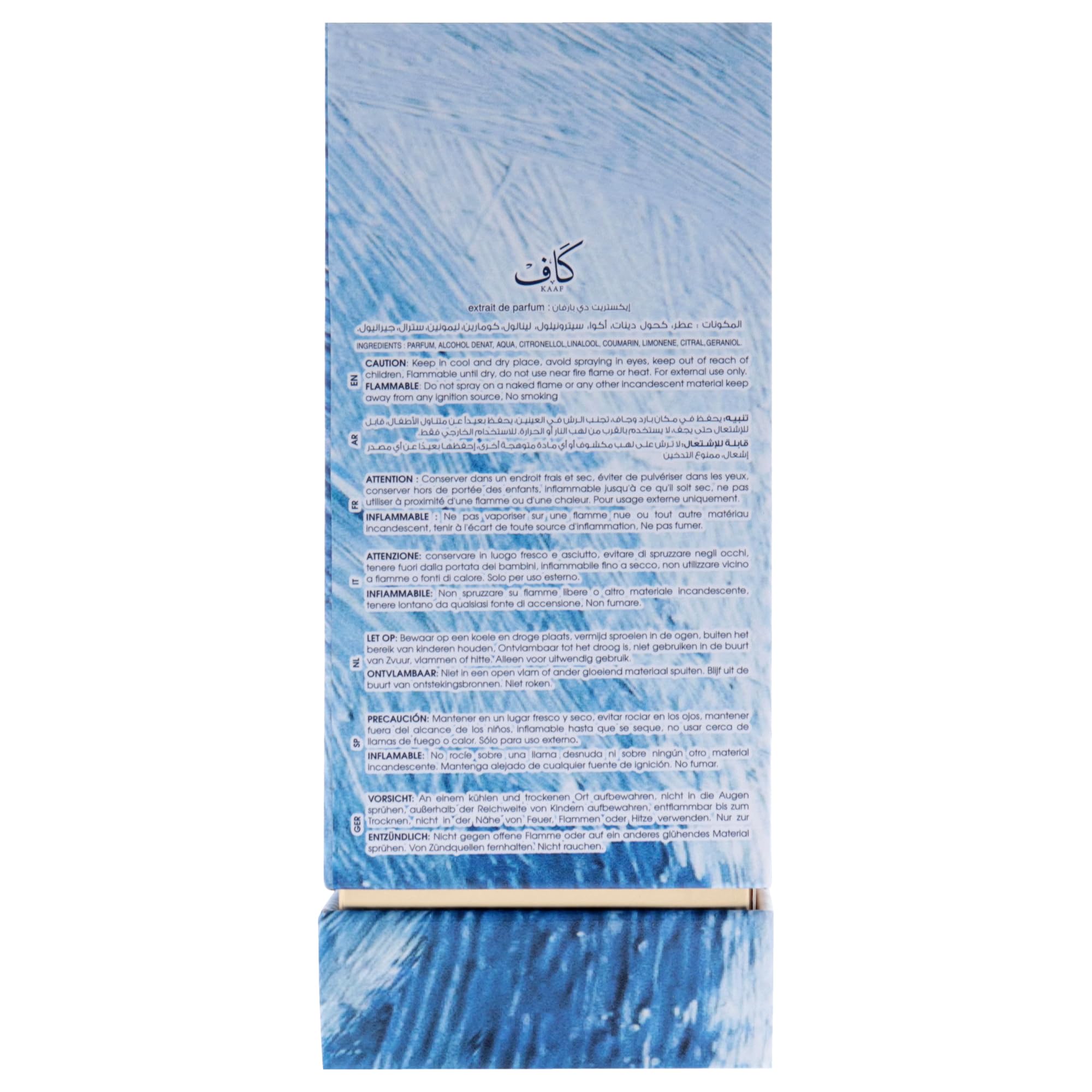 Ahmed Al Maghribi Kaaf for Unisex - 3.38 oz Extrait De Parfum Spray