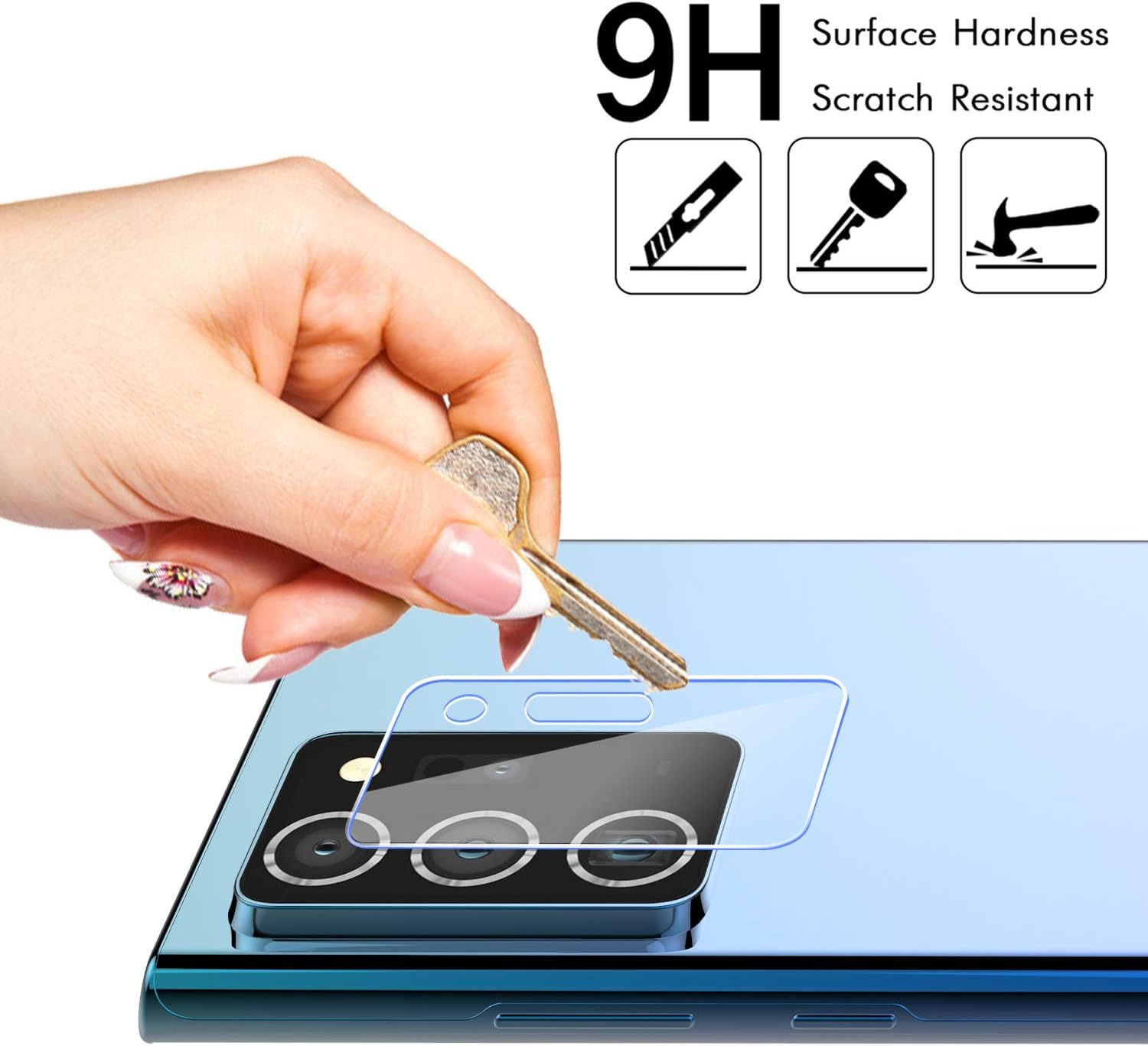 [ 4 Pack] OEAGO Camera Lens Protector for Samsung Galaxy Note 20 Ultra(6.9 INCH) Screen Protector,HD Clear 9H Tempered Glass Anti-Scratch Anti-Fingerprints No Bubbles Smooth Touch