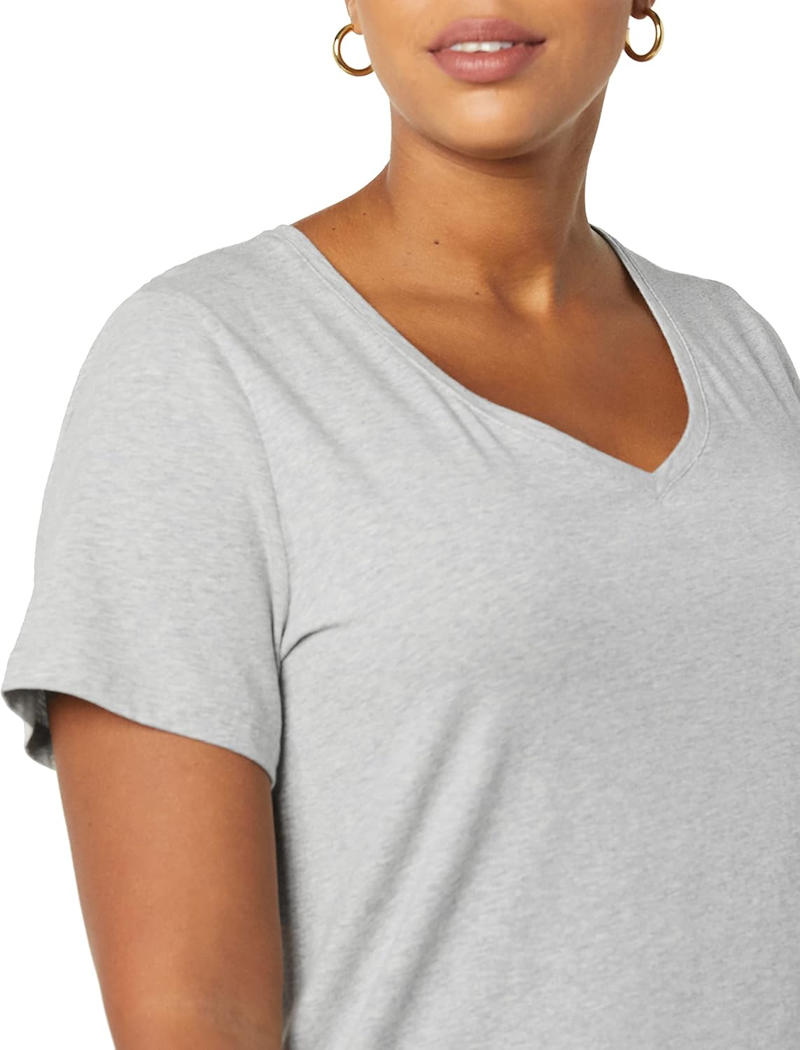 Amazon Essentials Womens Plus Size Short-Sleeve V-Neck T-Shirt - Image 6