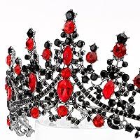 Vista 113 de TOBATOBA - Corona dorada para mujer, tiara de boda, corona de reina, corona de cristal, coronas de princesa real para ramos de flores, tocado