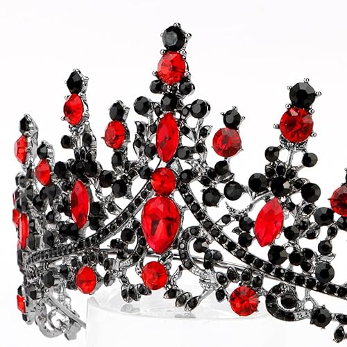Miniatura 113 de TOBATOBA - Corona dorada para mujer, tiara de boda, corona de reina, corona de cristal, coronas de princesa real para ramos de flores, tocado