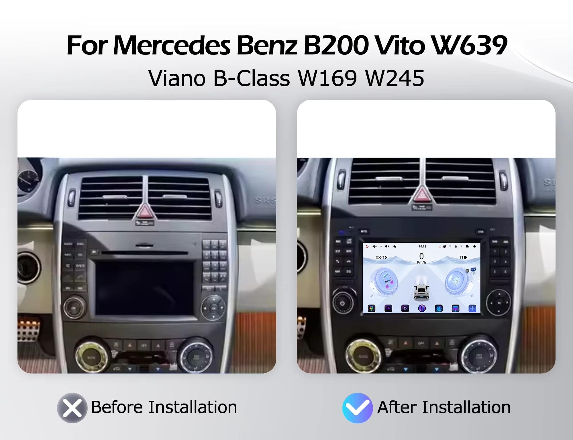 Do Mercedes Benz B200 Vito W639Viano B-Class W169 W245 GPS Navigation