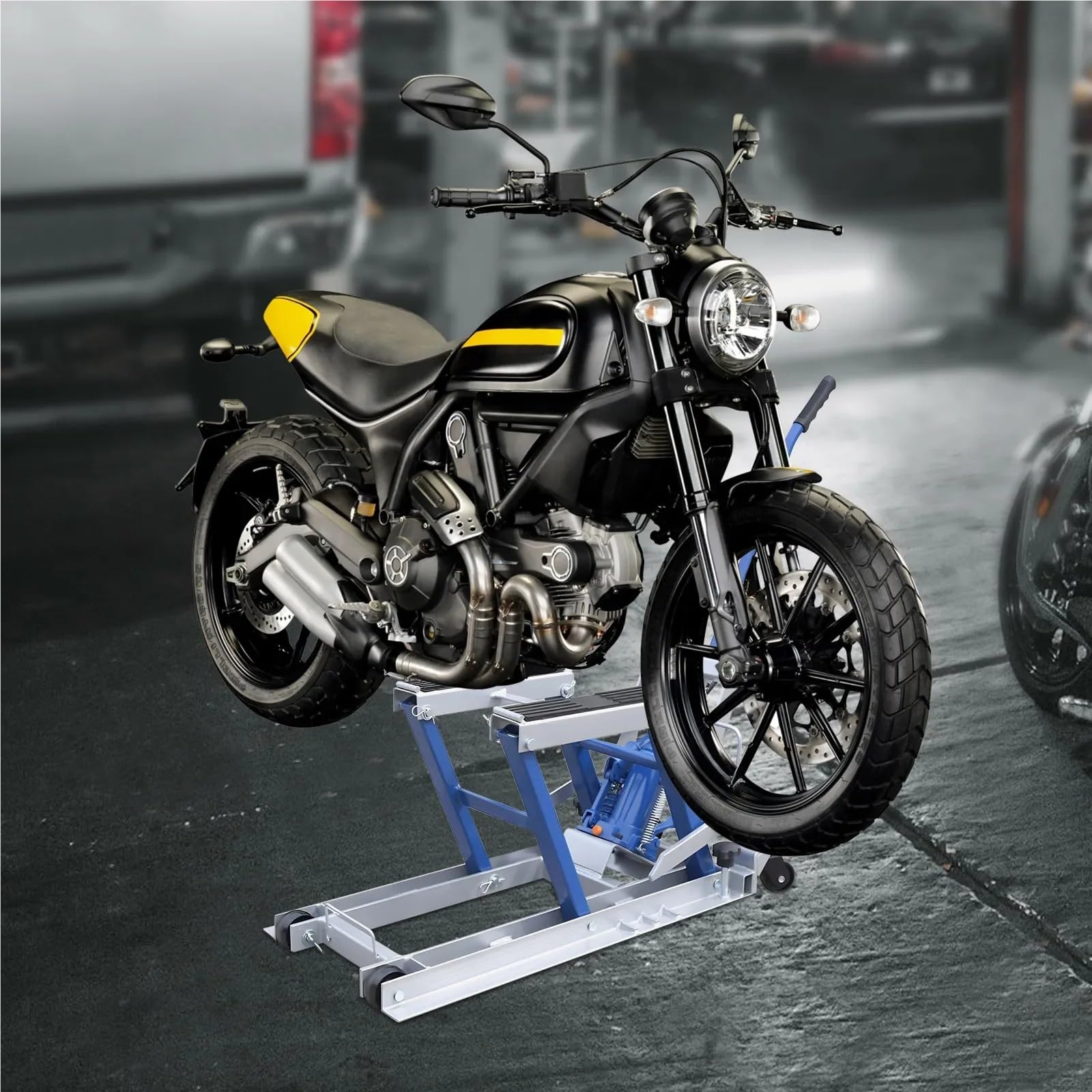 płytka podpórki Hydrauliczny Podnośnik Motocyklowy, Podnośnik O Udźwigu 1500 Funtów, Przenośny Stół Podnośny Do Motocykli, Akcesoria Naprawcze