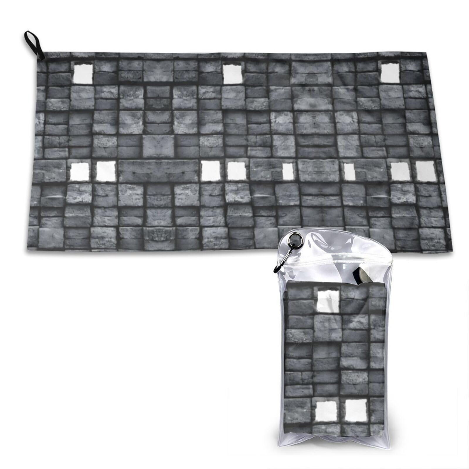 WXWJSHMGC Abstract Gray Print Cooling Towel, Gym Towel,Cooling Towels For Neck, Soft Breathable Travel Cool Towel,Sports Towels For Gym,Camping