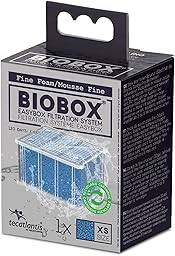 Tecatlantis Easybox Mousse Fine Recharge Filtrante pour Filtres Mini Biobox 1/2/0 pour Aquariophilie Taille XS