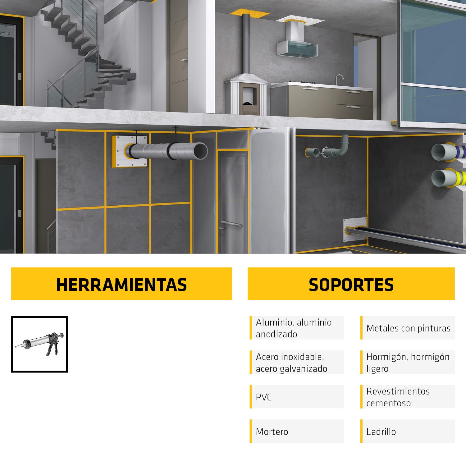 SIKA - Sellador silicona - Sikasil-670 Fire - Blanco - 300ml | Resistente al fuego - Sellado elástico para muros y pavimentos - Uso interior/exterior - Alta protección