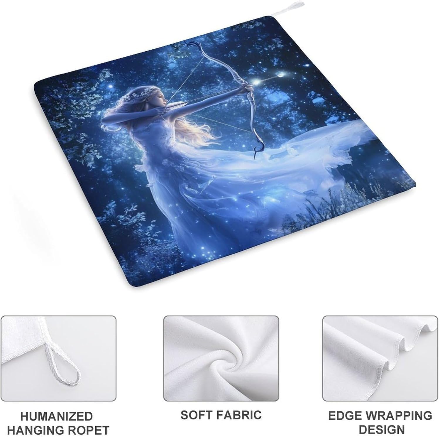 Zodiac Sagittarius Woman Towel Hand Towels Decorative Towel for Bathroom Kitchen Shower Gym 4PCS