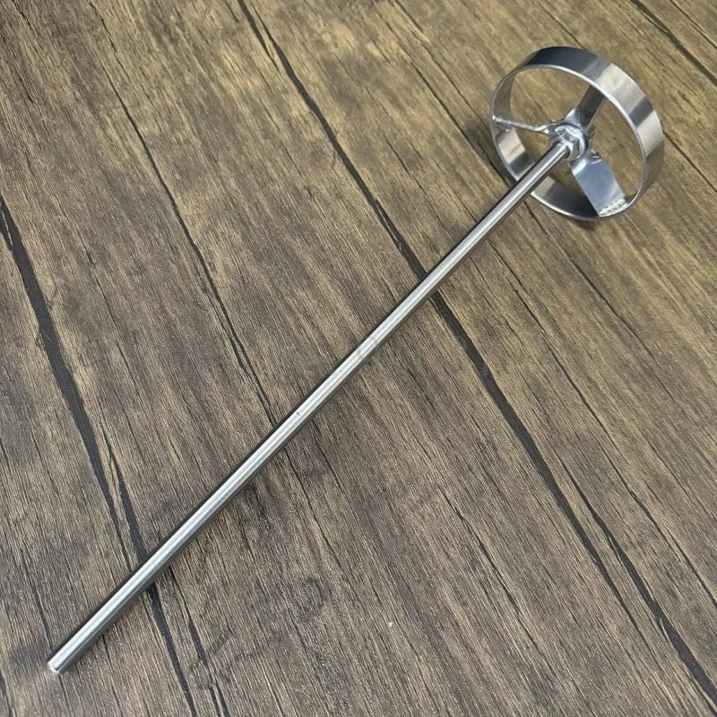 1pcs Stainless Steel Rotor Stirring Paddle - 50mm, 60mm, 80mm, 100mm - Precision Mixing Blade & Dispersing Rod(8x400mm Rod)