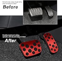 Vista 5 de CKE Compatible con Toyota Corolla 2026 2025 2024 2023 2022 2021 2020 2019 Accesorios Fundas Antideslizantes Deportivas para Pedal de Auto Freno