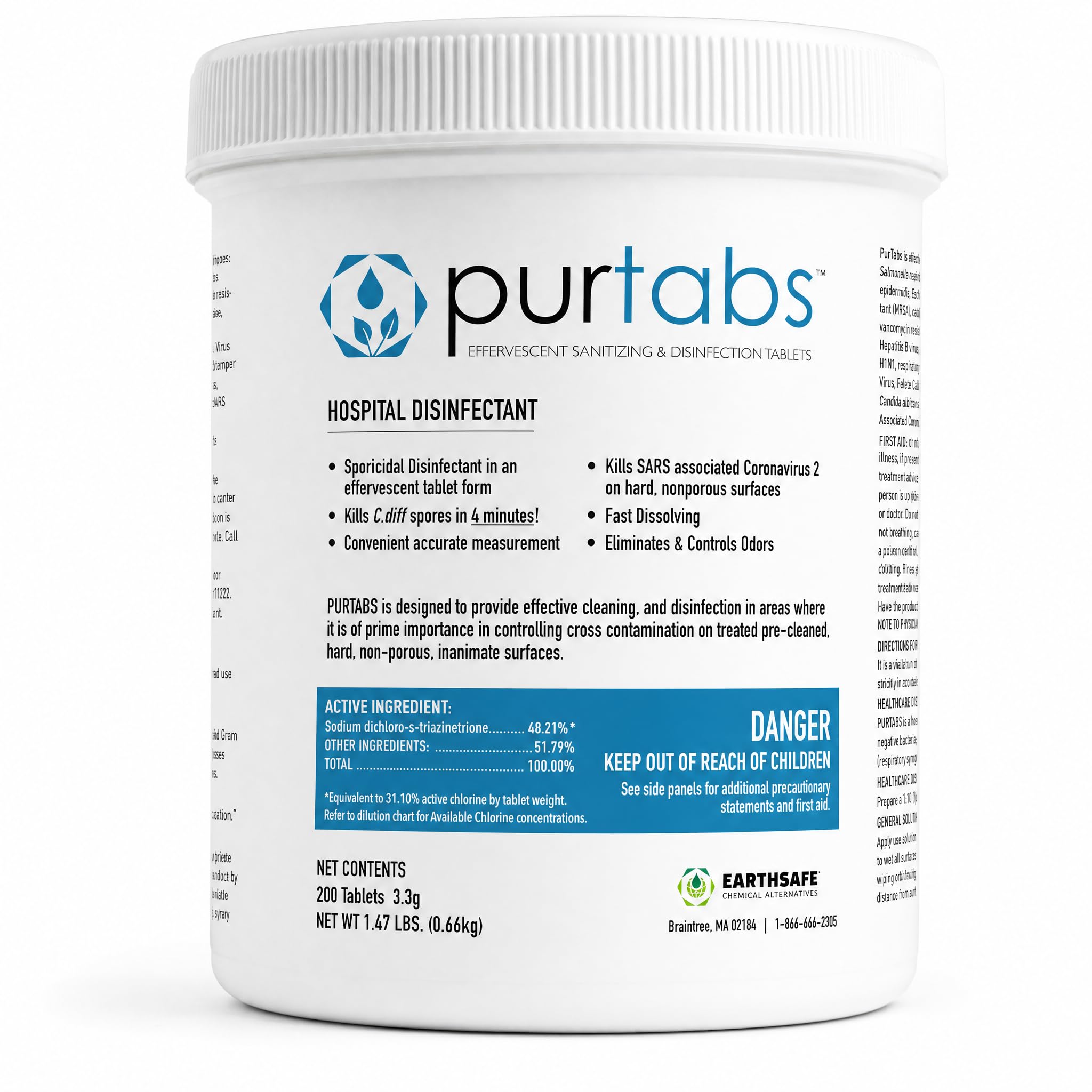 PurTabs Disinfectant Tablets