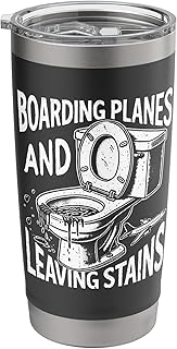 Boarding Planes Leaving Stains Funny Embarrassing Airport Stainless Steel Insulated Tumbler