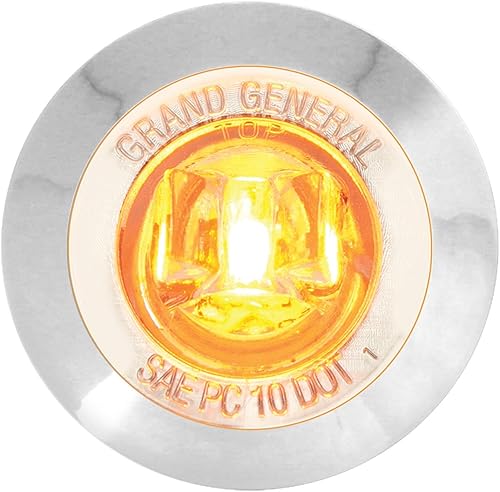 Miniatura 5 de GG Grand General 75222 Mini luz LED de doble función de 1-14 pulgadas con bisel de plástico cromado para camiones, remolques, cuatrimotos, UTV, RV