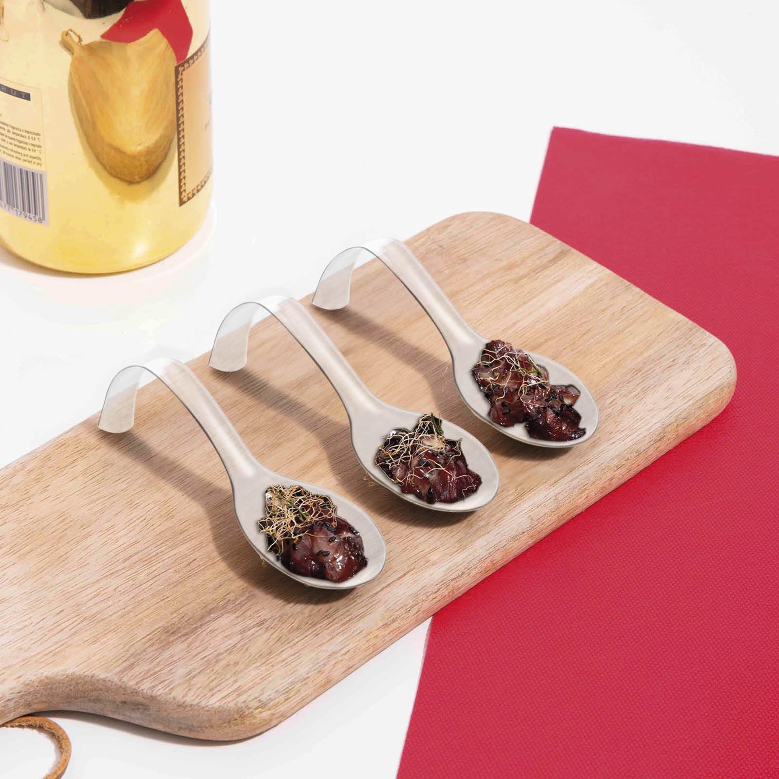 100 Cucchiai In Plastica Rigida Maqa - Riutilizzabili, Lavabili, 16.5cm, Per Catering E Feste